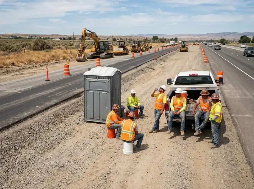 highway-road-construction-crew-007 — frequently asked questions, Porta Potty and Restroom Rentals in Empire, CA